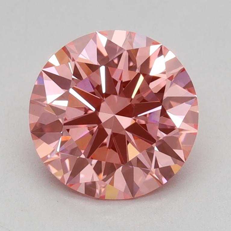 1.10 Ct. Fancy Vivid Pink Round Lab Grown Diamond