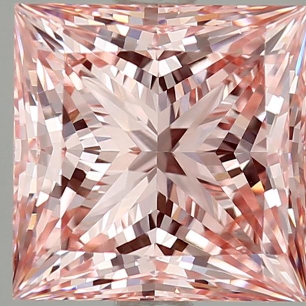 1.57 Ct. Fancy Intense Pink Princess Lab Grown Diamond