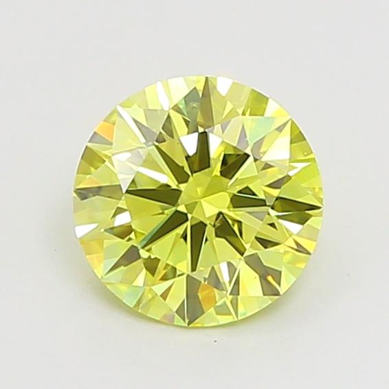 1.16 Ct. Fancy Vivid Yellow Round Lab Grown Diamond