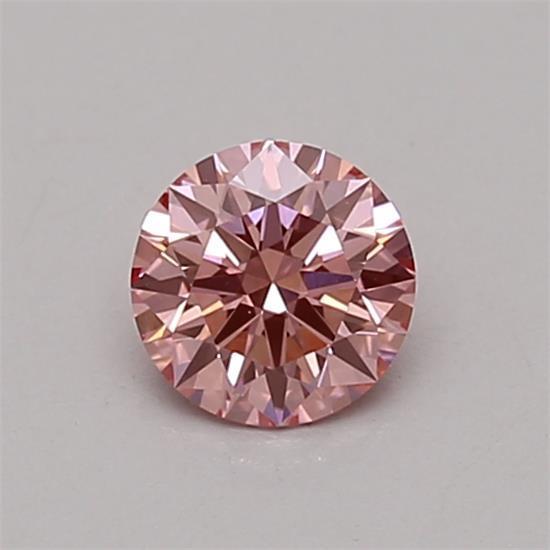 0.30 Ct. Fancy Vivid Pink Round Lab Grown Diamond