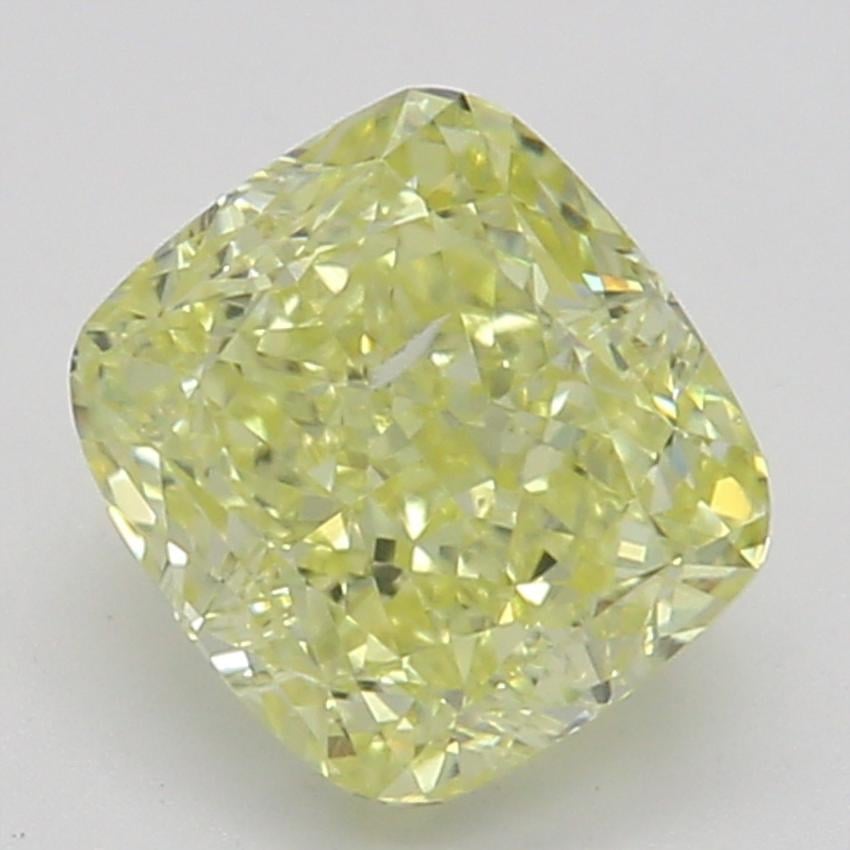 0.70 Ct. Fancy Yellow Cushion Diamond