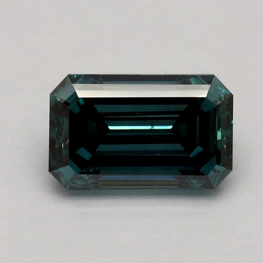 1.01 Ct. Fancy Deep Greenish Blue Emerald Lab Grown Diamond