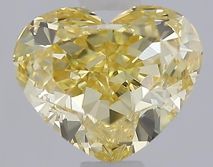 1.05 Ct. Fancy Intense  Yellow Heart Lab Grown Diamond