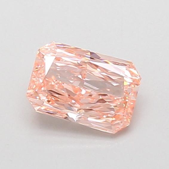0.72 Ct. Fancy Vivid Pink Radiant Lab Grown Diamond