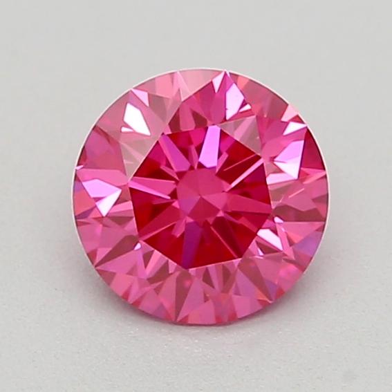 0.33 Ct. Fancy Vivid  Pink Round Lab Grown Diamond