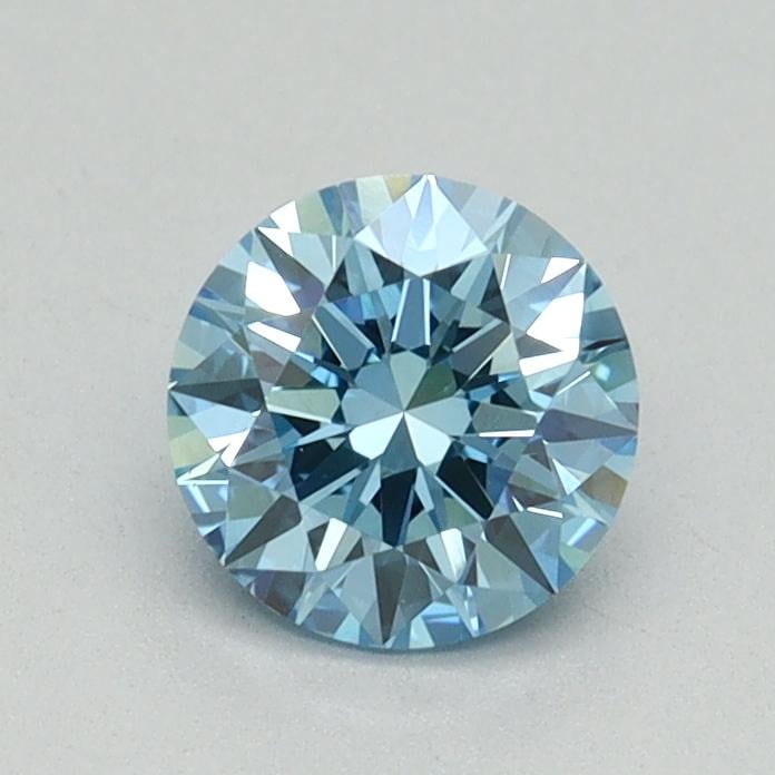 0.71 Ct. Fancy Vivid Blue Round Lab Grown Diamond