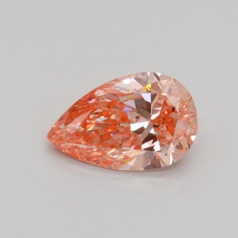 0.54 Ct. Fancy Intense Pink Pear Lab Grown Diamond