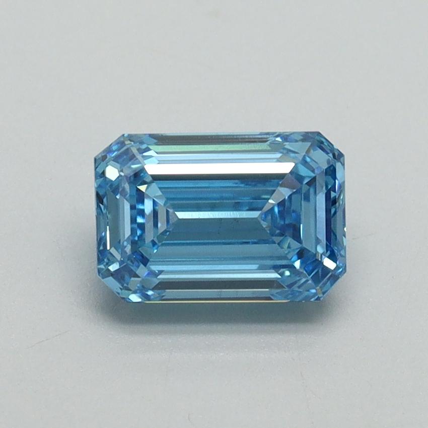 1.03 Ct. Fancy Vivid Blue Emerald Lab Grown Diamond