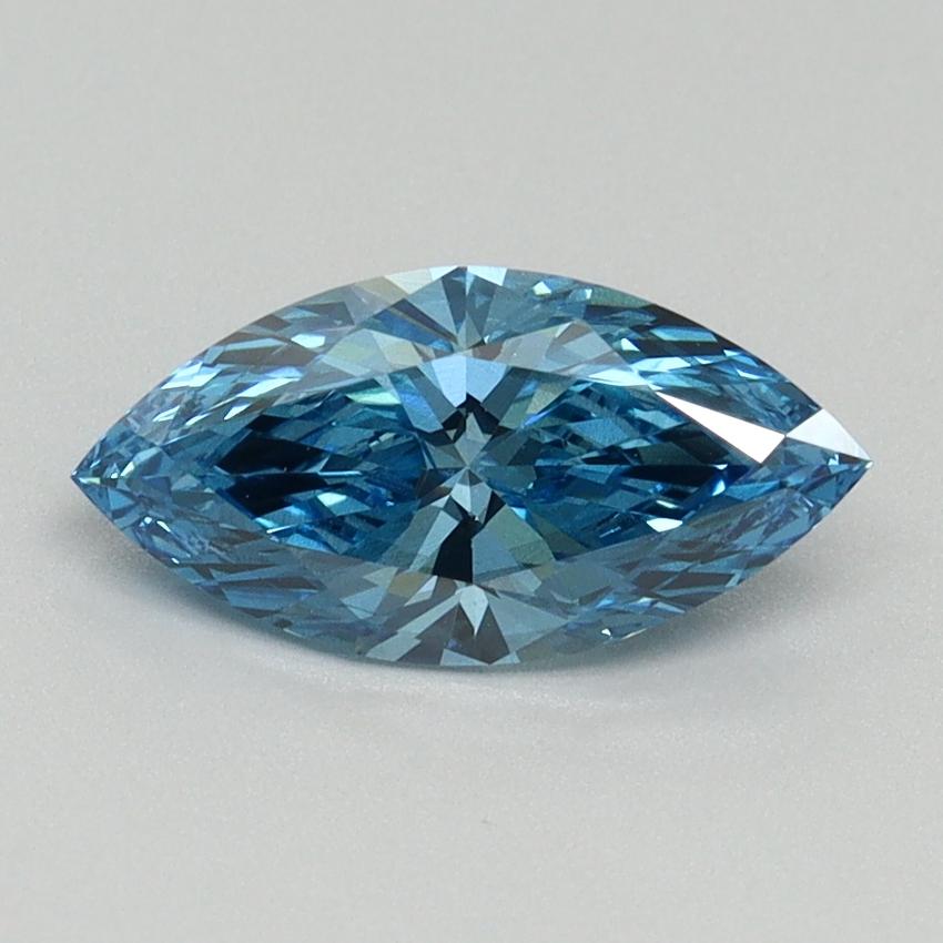 1.04 Ct. Fancy Vivid Blue Marquise Lab Grown Diamond