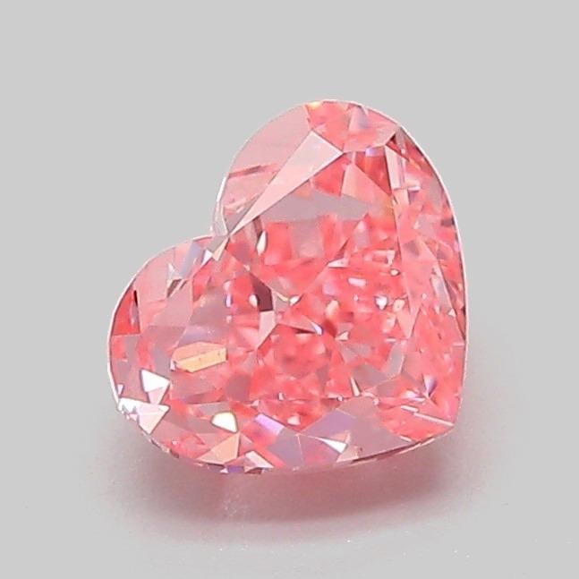 1.07 Ct. Fancy Vivid Pink Heart Lab Grown Diamond