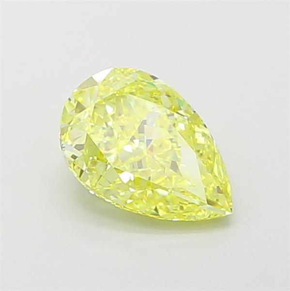 1.10 Ct. Fancy Vivid  Yellow Pear Lab Grown Diamond