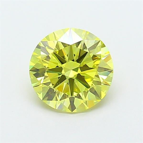 1.42 Ct. Fancy Vivid Yellow Round Lab Grown Diamond