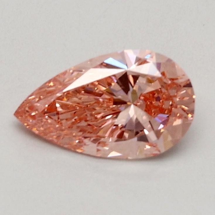 0.56 Ct. Fancy Vivid Pink Pear Lab Grown Diamond