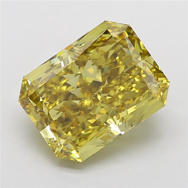 9.73 Ct. Fancy Vivid Yellow Radiant Lab Grown Diamond