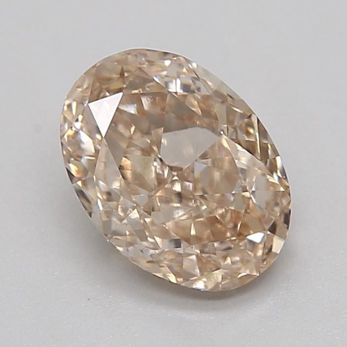 1.00 Ct. Very Light  Brown Oval Lab Grown Diamond