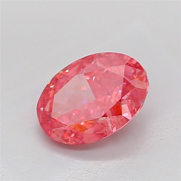 2.04 Ct. Fancy Vivid Pink Oval Lab Grown Diamond
