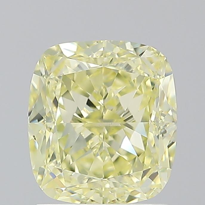 2.02 Ct. Fancy Light  Yellow Cushion Diamond