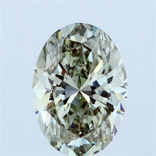 2.67 Ct. Fancy Green Oval Lab Grown Diamond