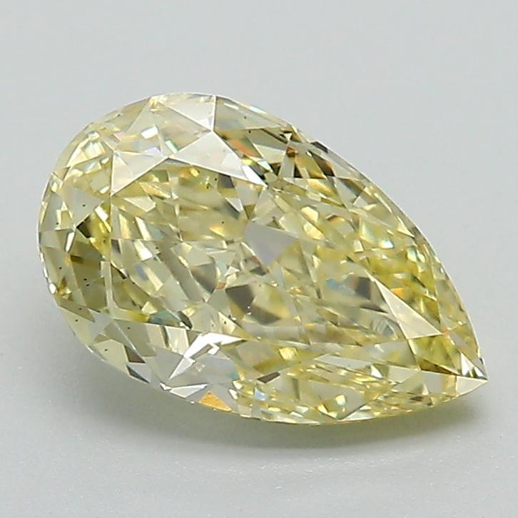 1.57 Ct. Fancy Intense Yellow Pear Lab Grown Diamond