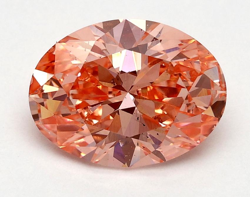 2.00 Ct. Fancy Vivid Pink Oval Lab Grown Diamond
