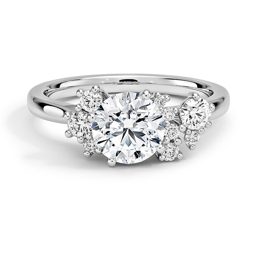 Custom Asymmetrical Diamond Ring