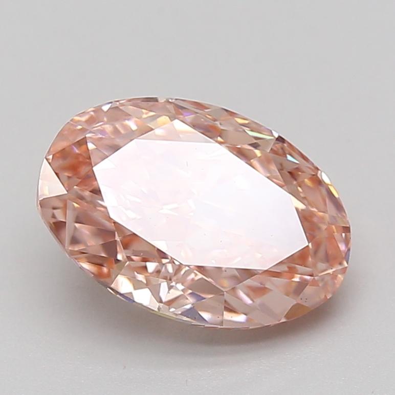 3.04 Ct. Fancy Vivid Pink Oval Lab Grown Diamond