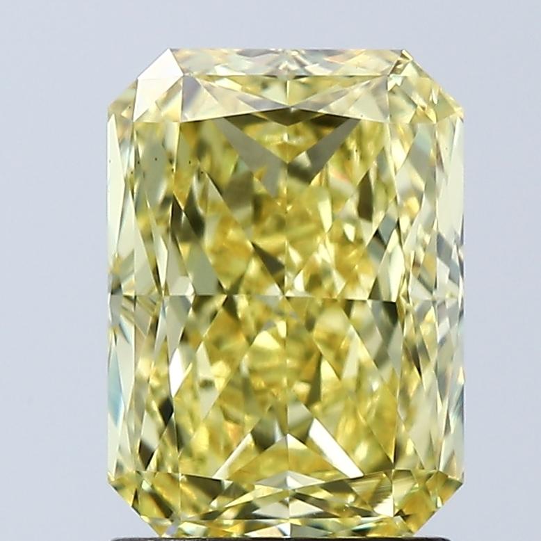 2.08 Ct. Fancy Vivid Yellow Radiant Lab Grown Diamond