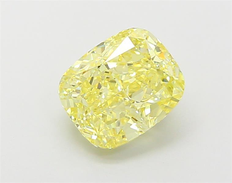 2.01 Ct. Fancy Intense Yellow Cushion Lab Grown Diamond