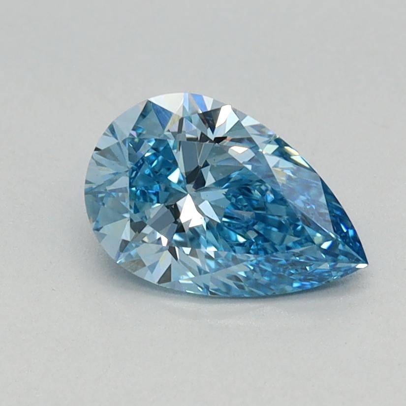 0.55 Ct. Fancy Vivid Blue Pear Lab Grown Diamond