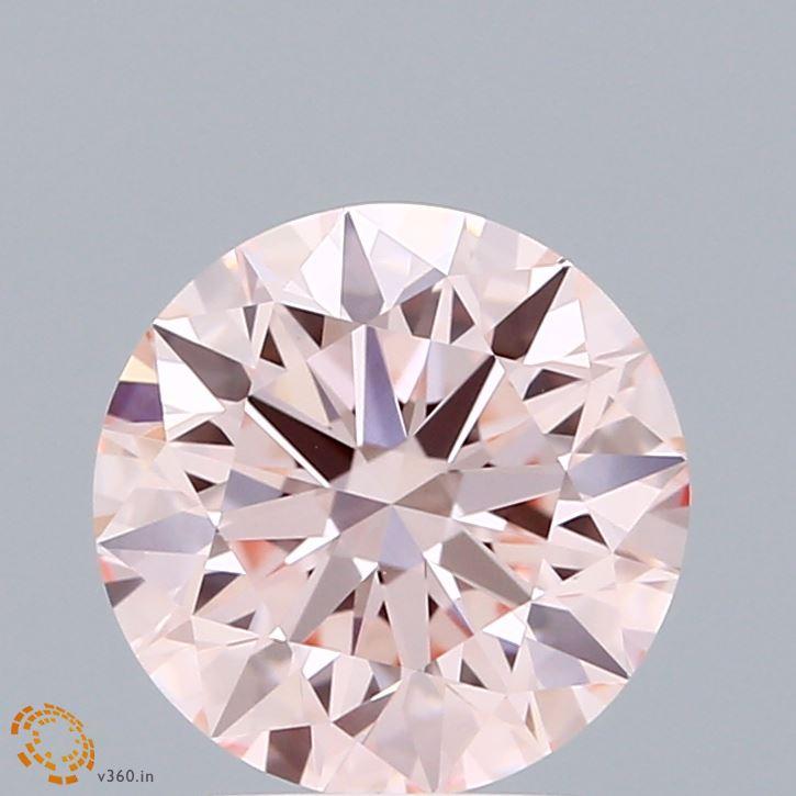 2.16 Ct. Fancy Intense Pink Round Lab Grown Diamond