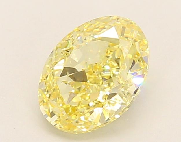 1.04 Ct. Fancy Intense Yellow Oval Lab Grown Diamond