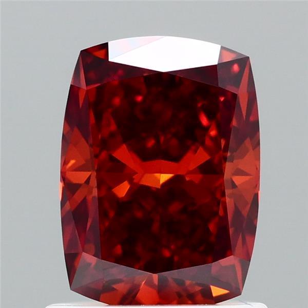 1.10 Ct. Fancy Intense Brownish Orange Cushion Lab Grown Diamond