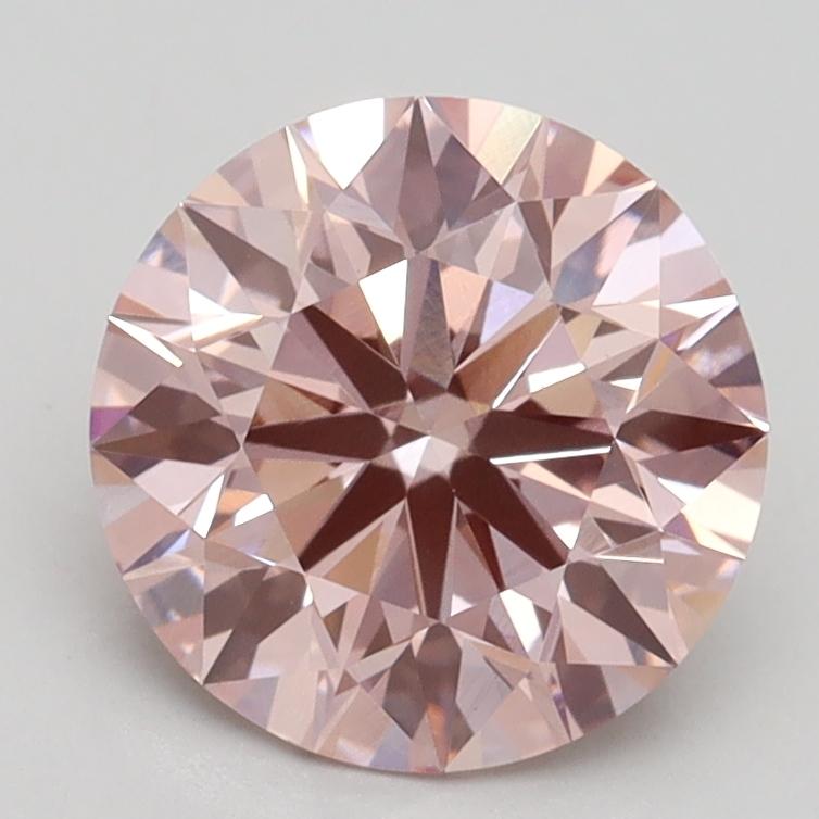 2.18 Ct. Fancy Intense Pink Round Lab Grown Diamond