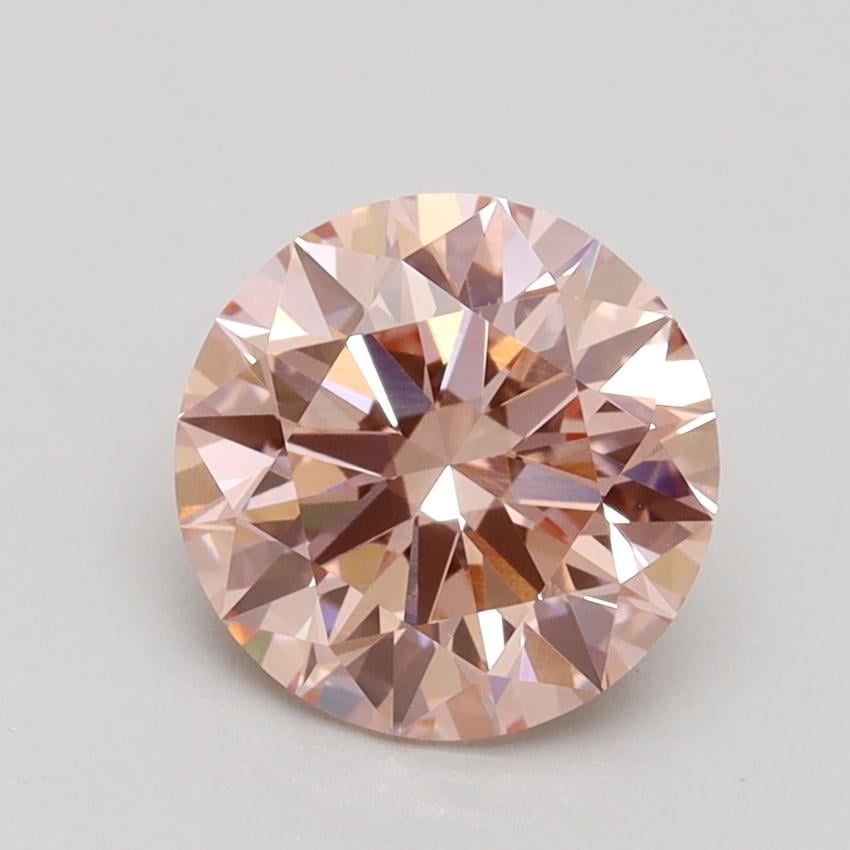 1.61 Ct. Fancy Intense Pink Round Lab Grown Diamond