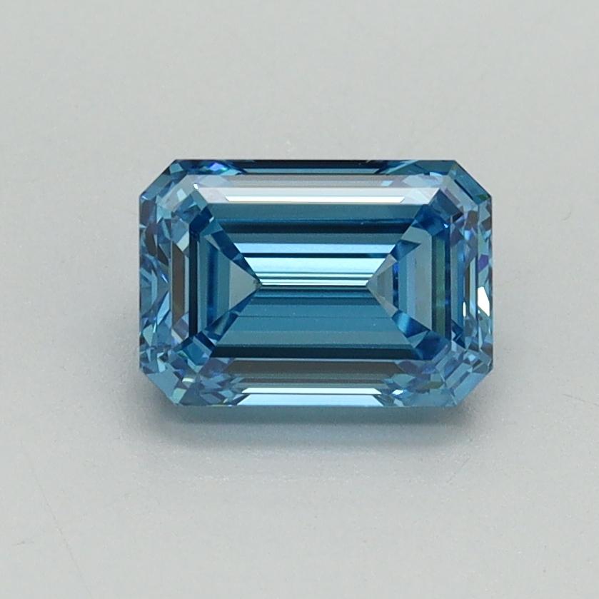 1.02 Ct. Fancy Vivid Blue Emerald Lab Grown Diamond