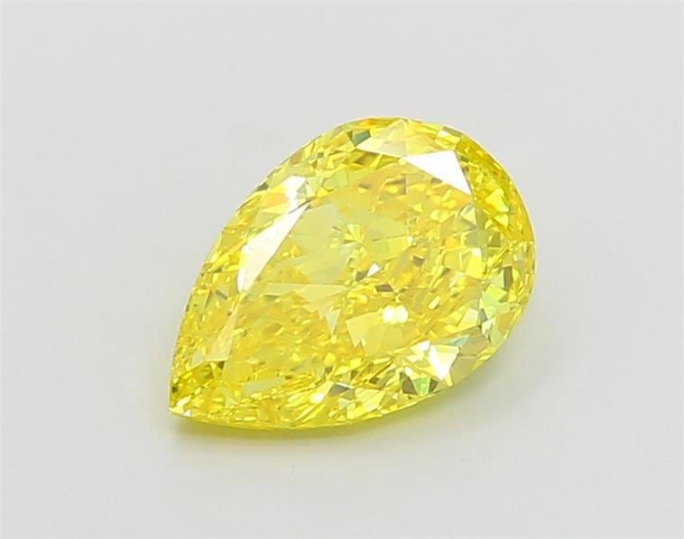 1.72 Ct. Fancy Vivid Yellow Pear Lab Grown Diamond