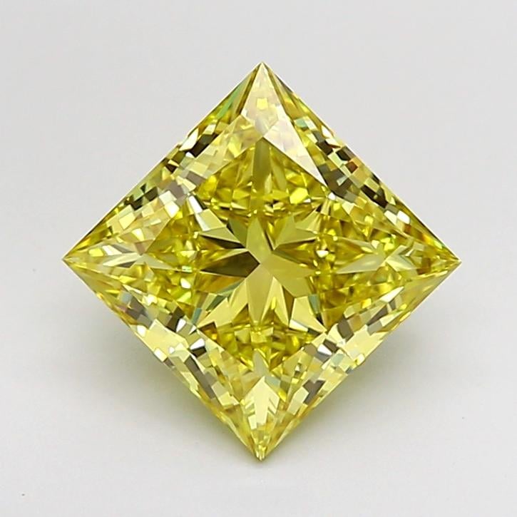 3.02 Ct. Fancy Intense  Yellow Princess Lab Grown Diamond