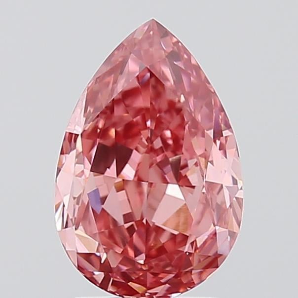 2.22 Ct. Fancy Vivid  Pink Pear Lab Grown Diamond