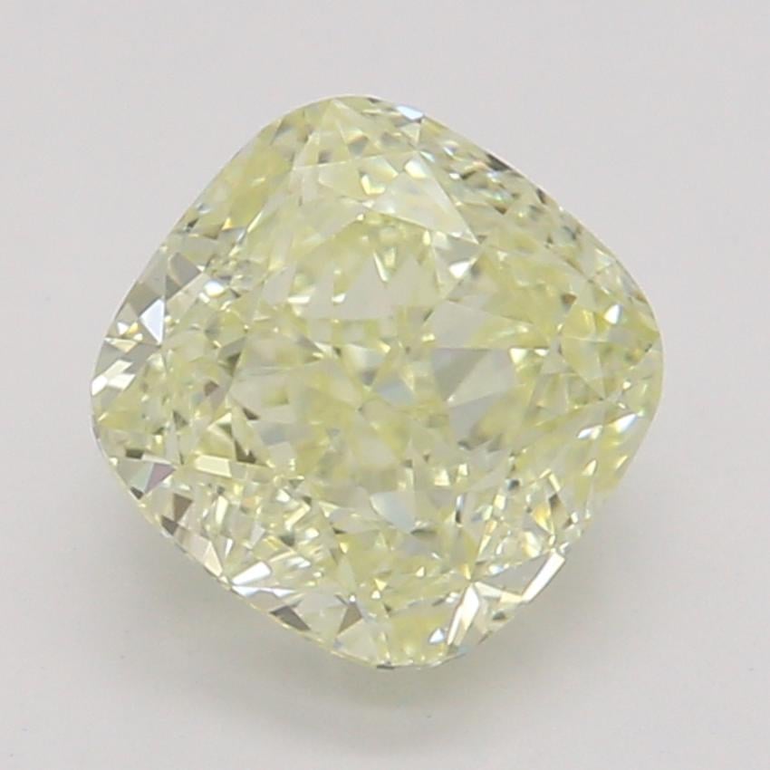 0.76 Ct. Fancy Light Yellow Cushion Diamond
