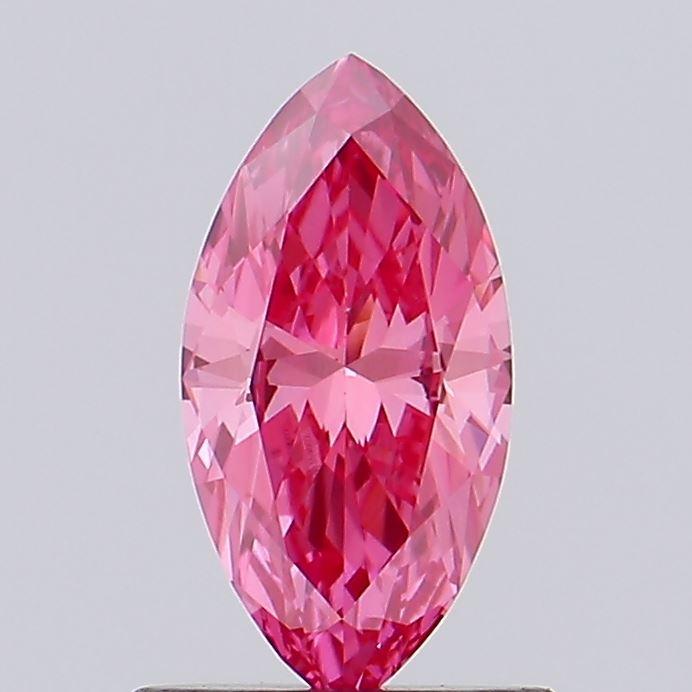 0.71 Ct. Fancy Vivid Pink Marquise Lab Grown Diamond