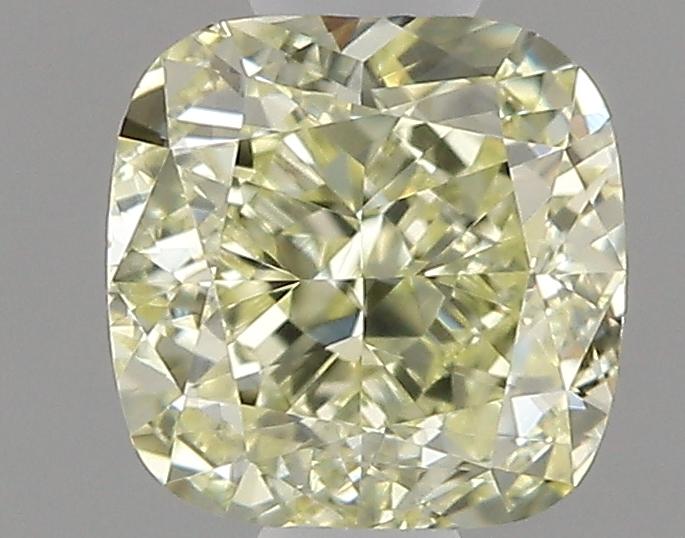 0.6 Ct. Fancy Light Yellow Cushion Diamond