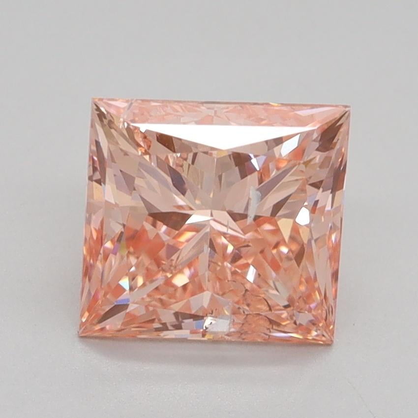 2.04 Ct. Fancy Intense Pink Princess Lab Grown Diamond
