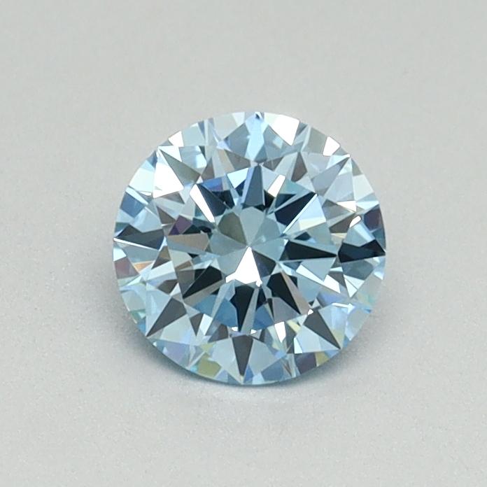 0.51 Ct. Fancy Vivid Blue Round Lab Grown Diamond