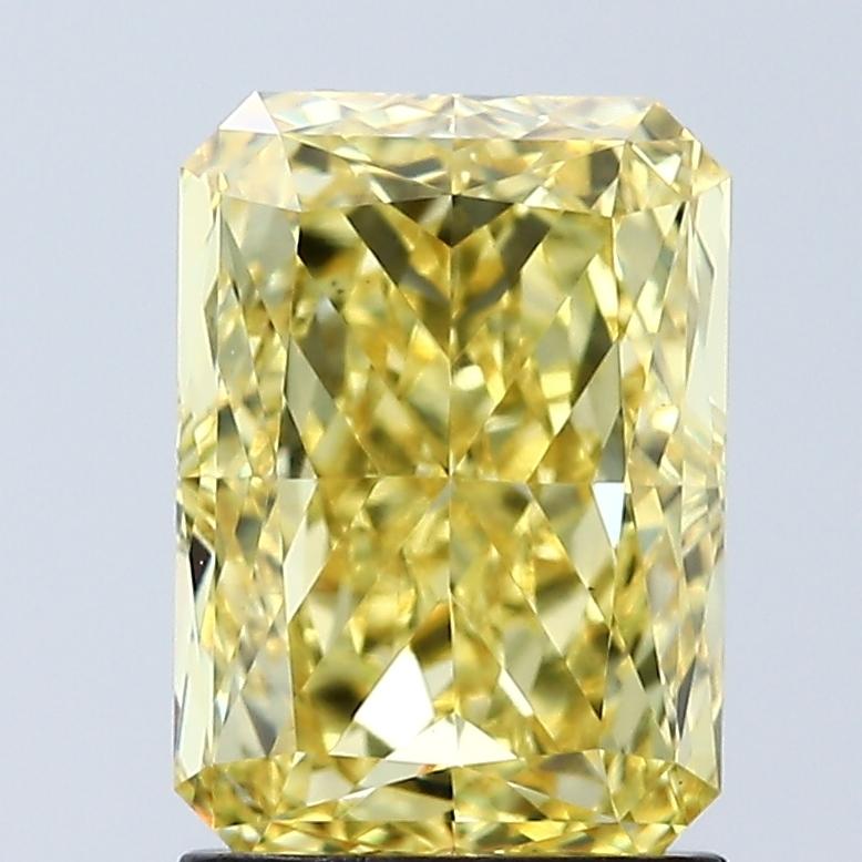 2.08 Ct. Fancy Vivid Yellow Radiant Lab Grown Diamond