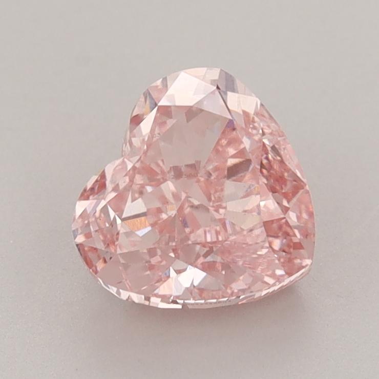 1.52 Ct. Fancy Vivid  Pink Heart Lab Grown Diamond
