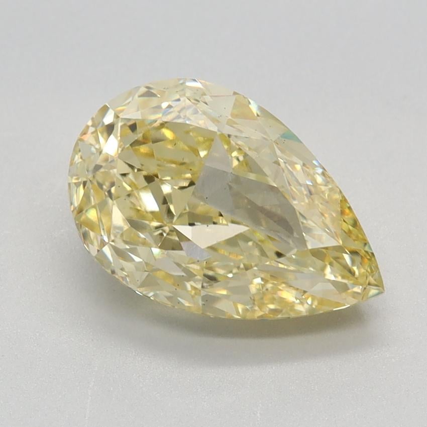 2.63 Ct. Fancy Intense Yellow Pear Lab Grown Diamond