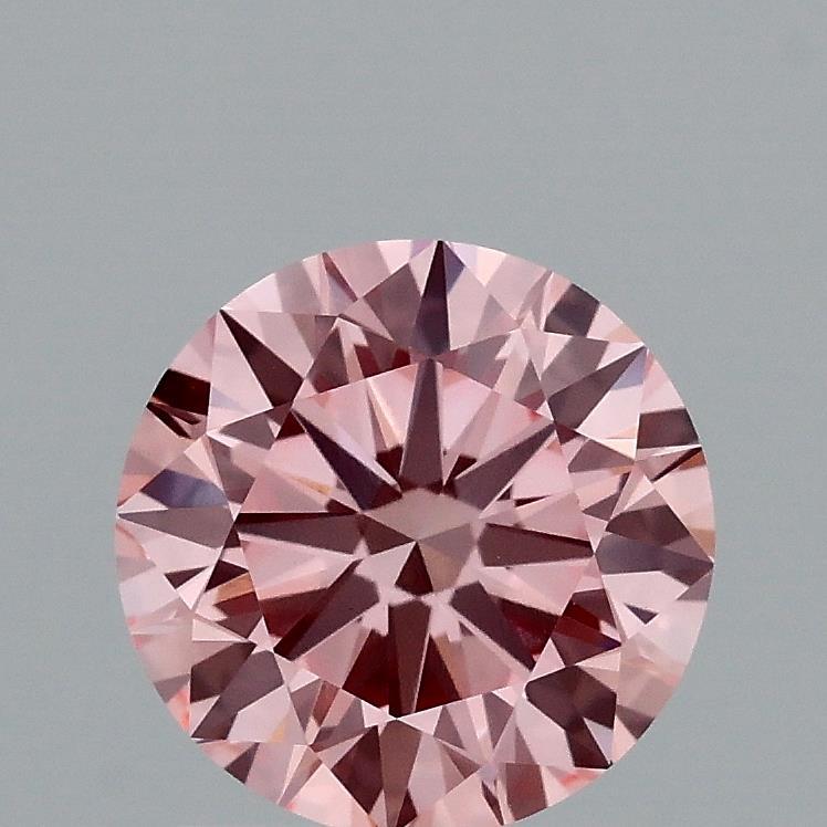 1.53 Ct. Fancy Vivid Pink Round Lab Grown Diamond
