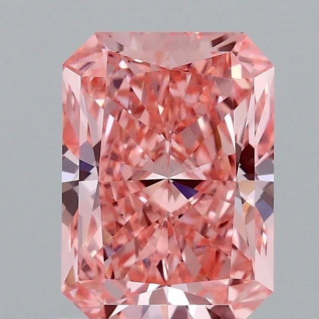 1.54 Ct. Fancy Vivid Pink Radiant Lab Grown Diamond