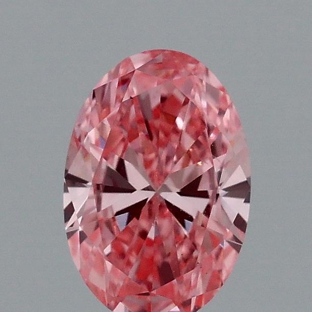 0.43 Ct. Fancy Vivid Pink Oval Lab Grown Diamond