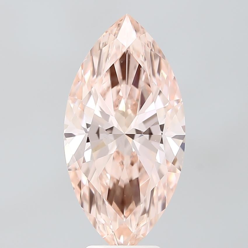 5.67 Ct. Fancy Vivid Pink Marquise Lab Grown Diamond